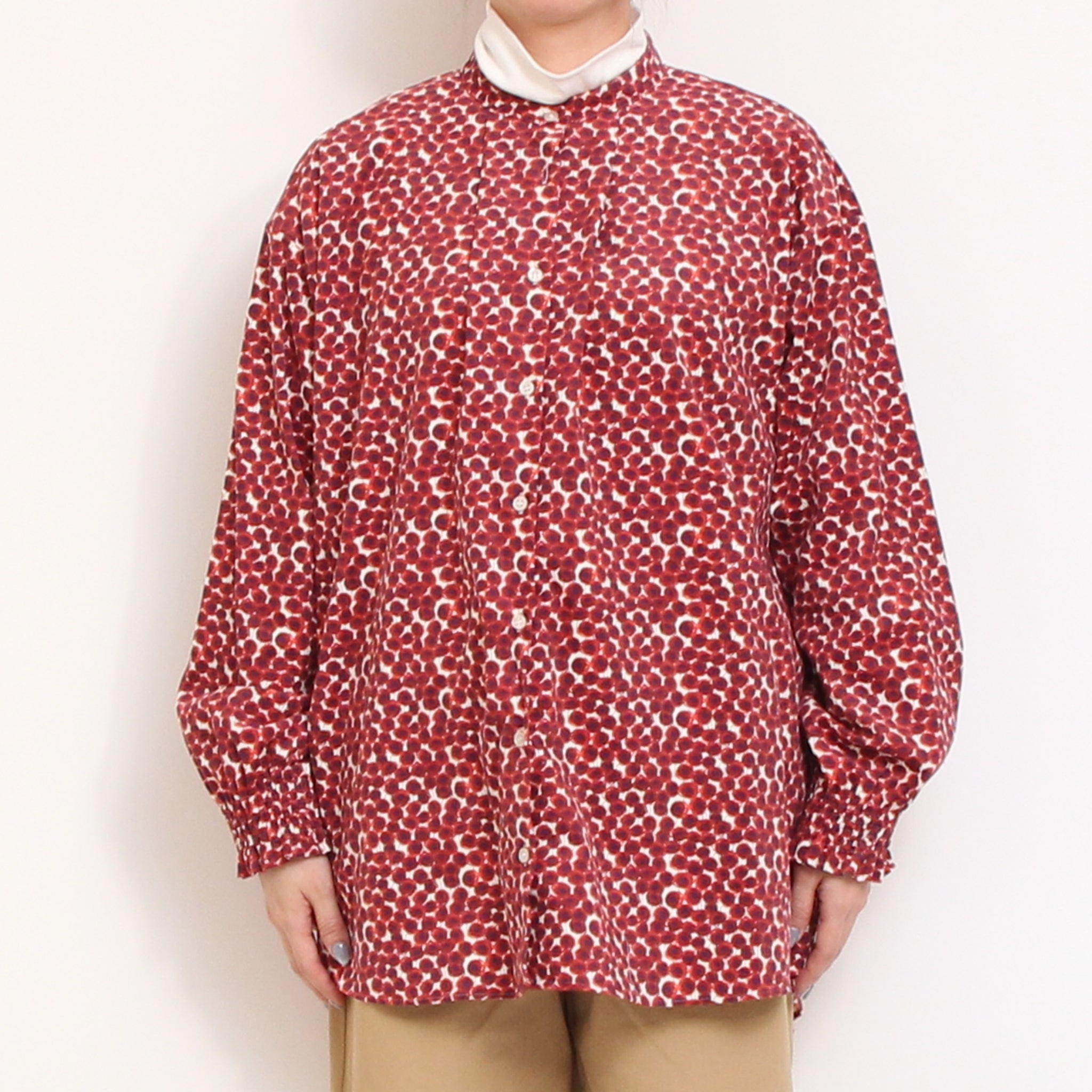 コーデュロイLIBERTY袖シャーリングチュニック2511