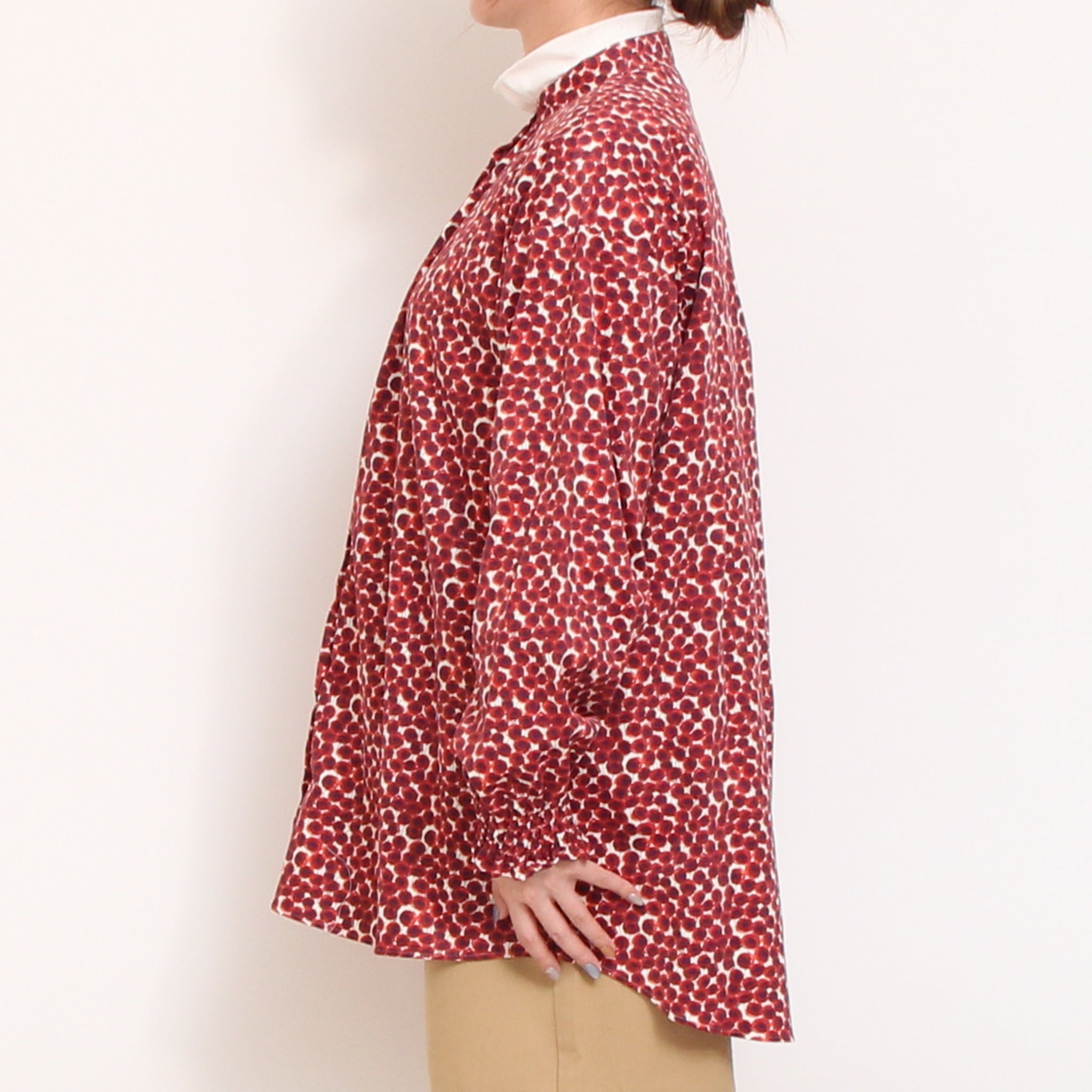 コーデュロイLIBERTY袖シャーリングチュニック2511