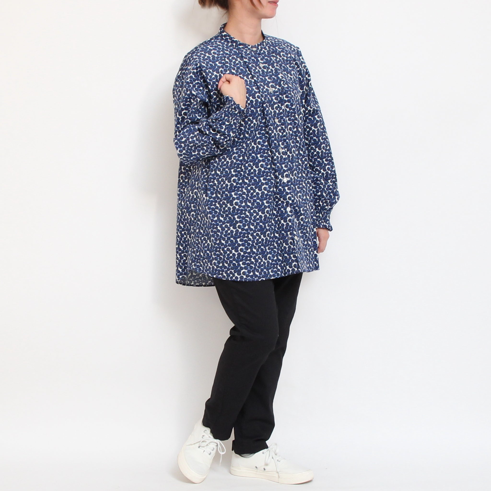 コーデュロイLIBERTY袖シャーリングチュニック2511