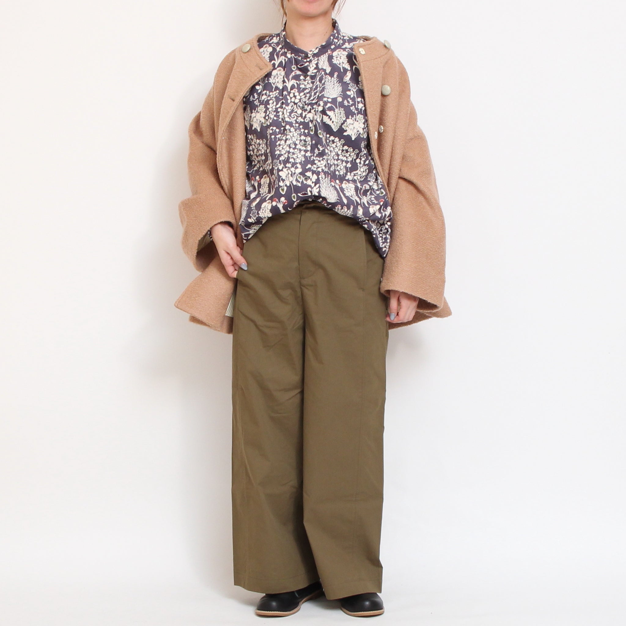 コーデュロイLIBERTY袖シャーリングチュニック2511