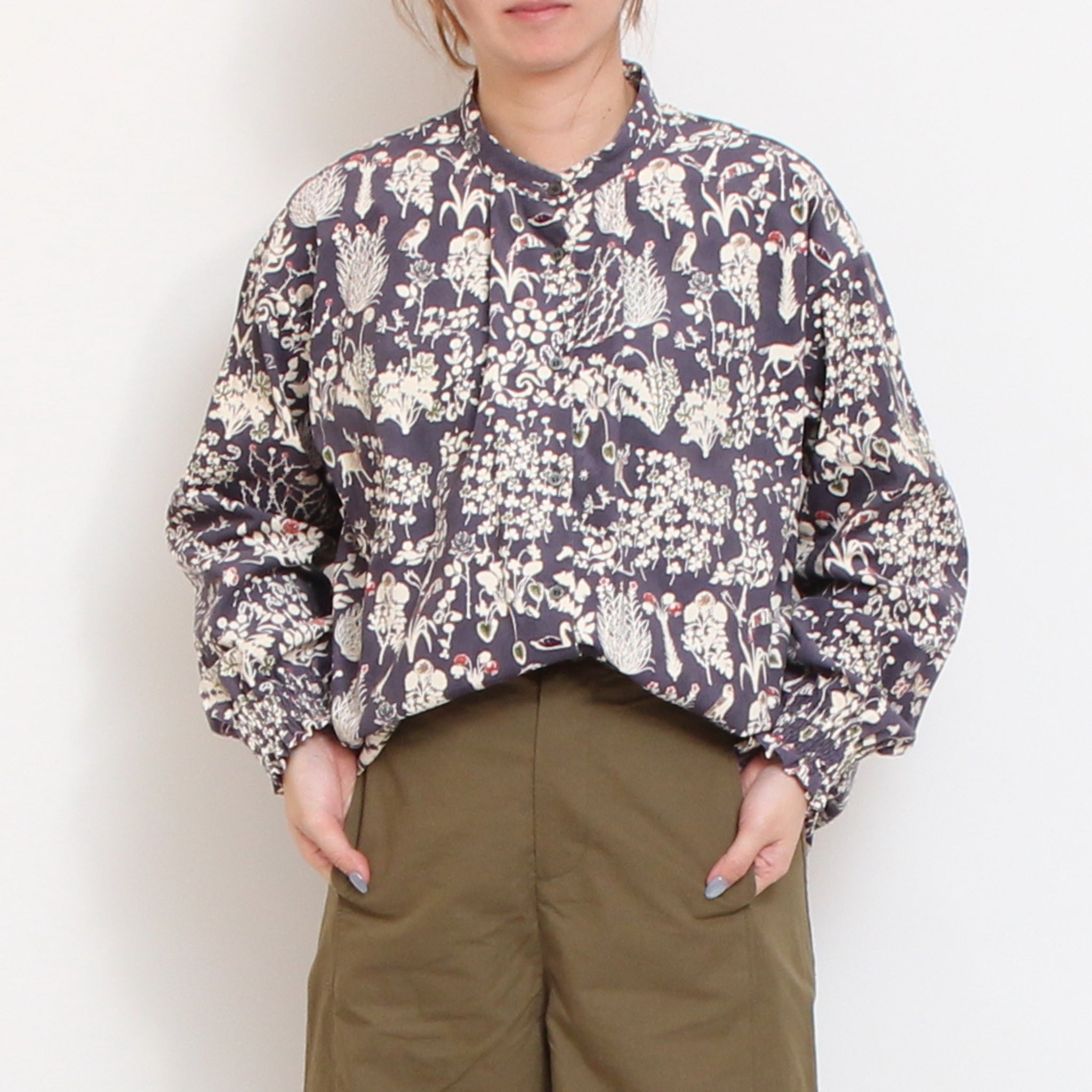 コーデュロイLIBERTY袖シャーリングチュニック2511