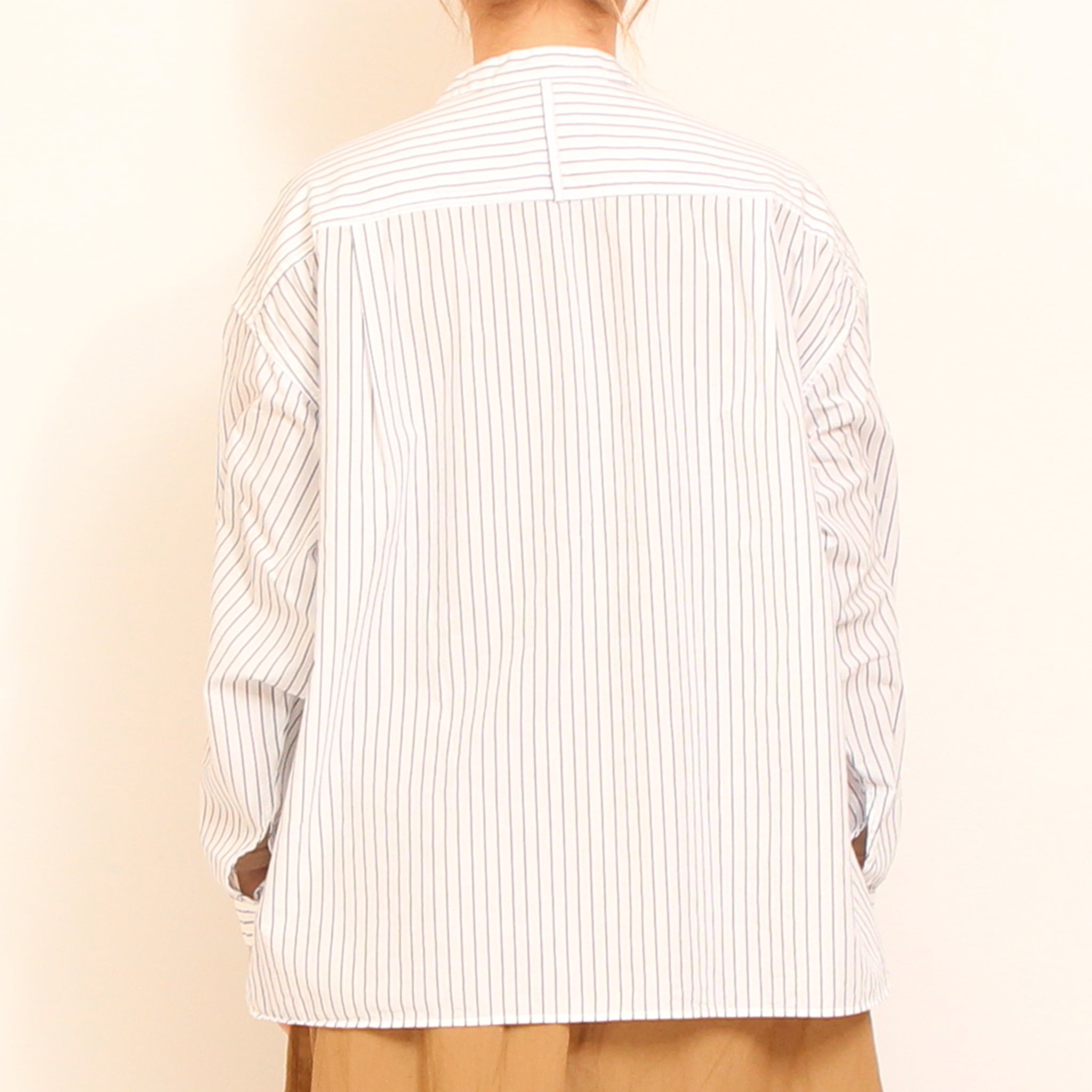 D.M.GストライプBIGポケットワイドシャツ2601