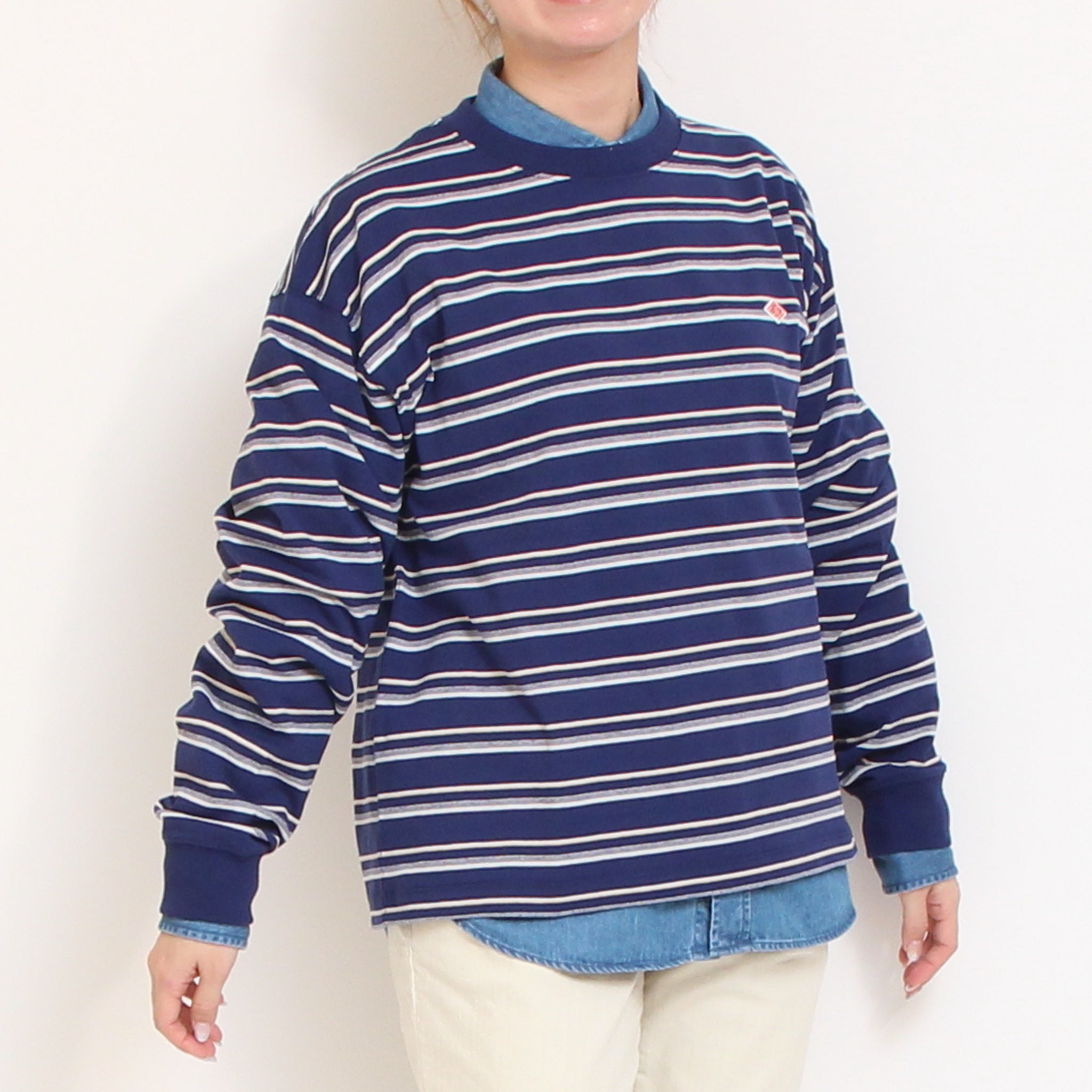 DANTON長袖Tシャツ(STRIPE)