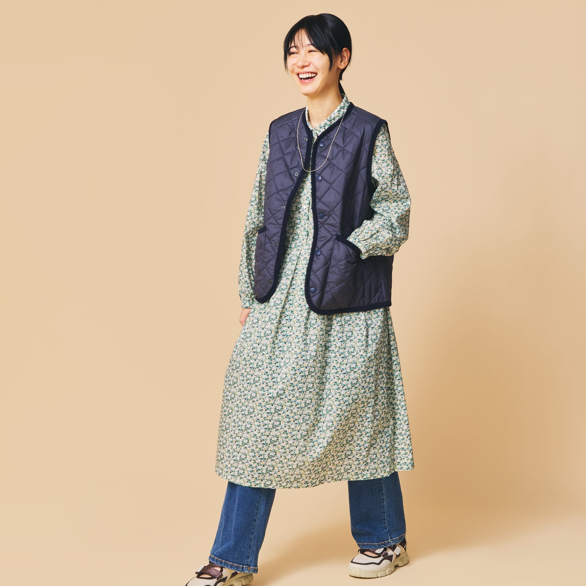 INDIMARKアウトポケットストレートパンツ(BEIGE)