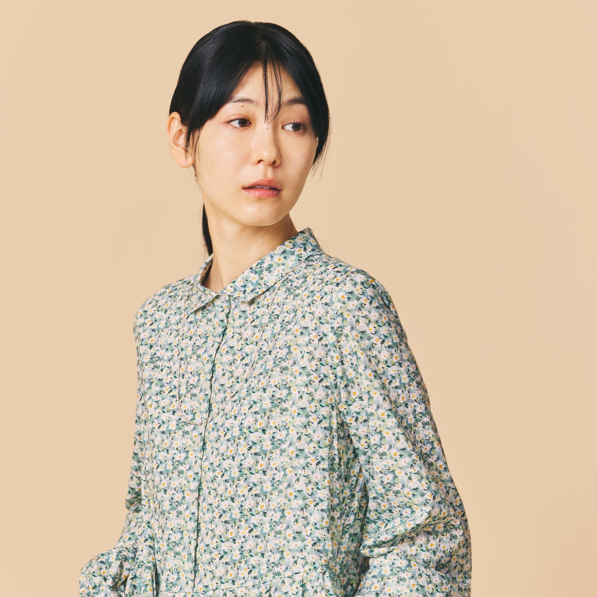 【30%OFF】【GREENラスト１点】リバティトップオープンワンピース(2603)