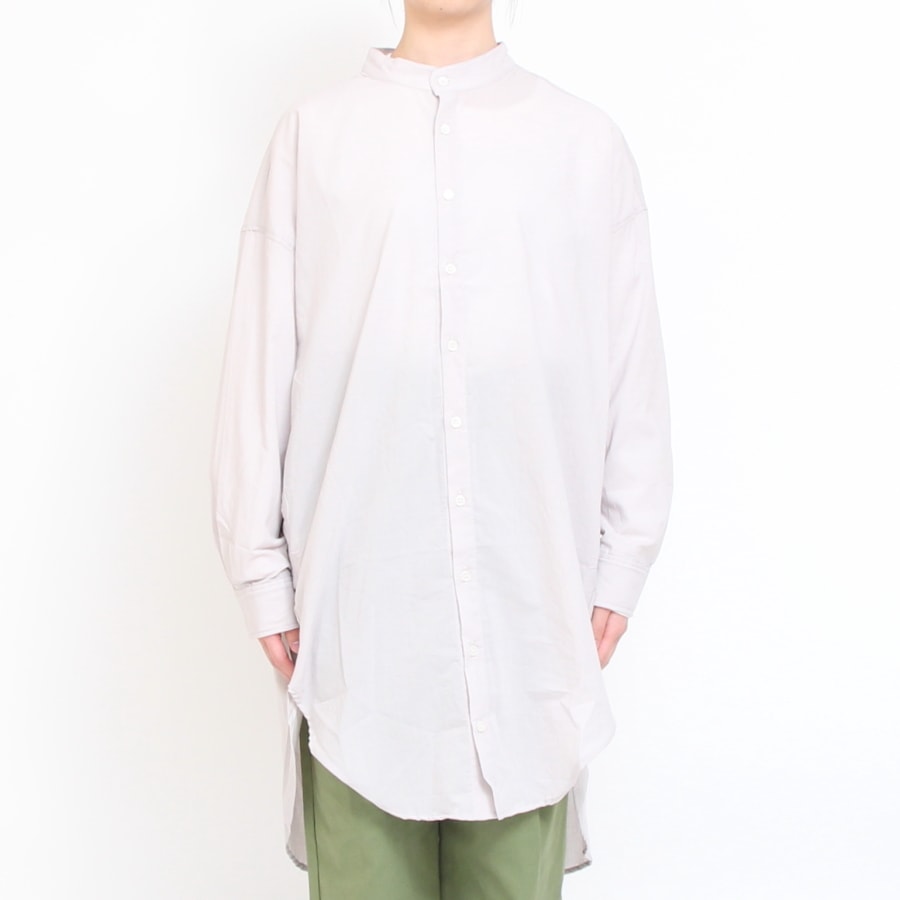 【30％OFF】【WHITEのみ残り僅か】NARUふんわりローンスミスロングシャツ