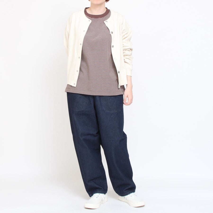 【IVORYラスト1点】DANTONボーダークルーネック長袖Tシャツ24