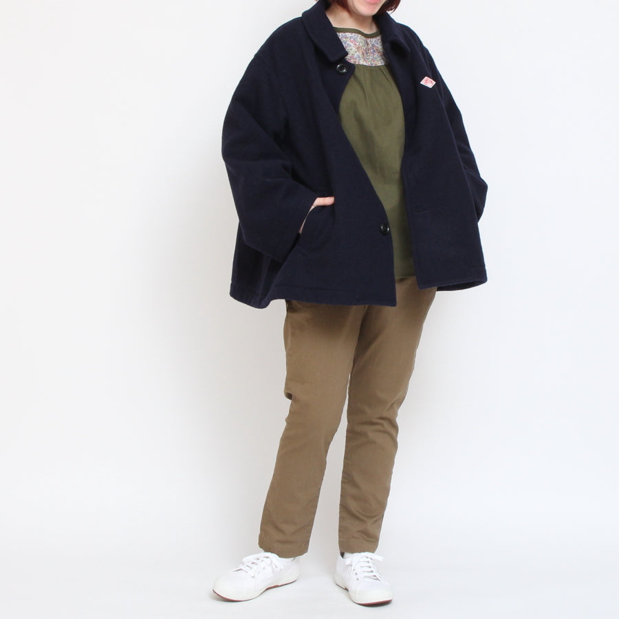【再値下げ・40％OFF】【NAVYのみ ラスト1点】DANTONウールパイルステンカラージャケット24