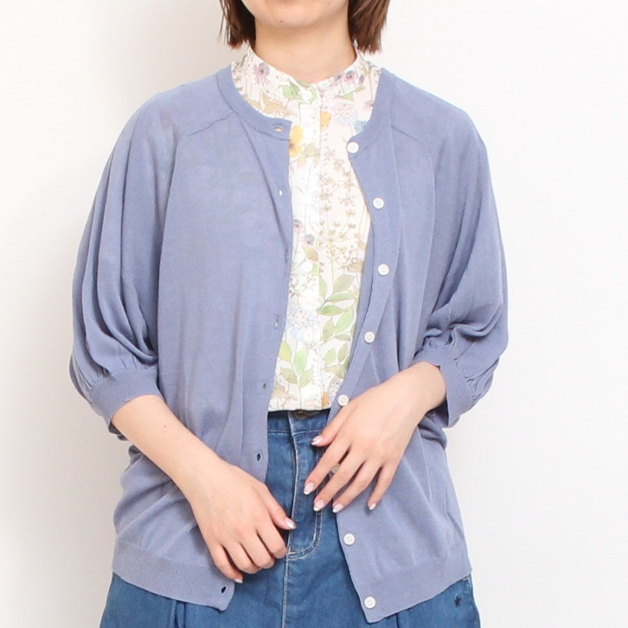 【40%OFF】【SAXラスト1点】mao made 前後2WAYドルマンカーディガン(2506)