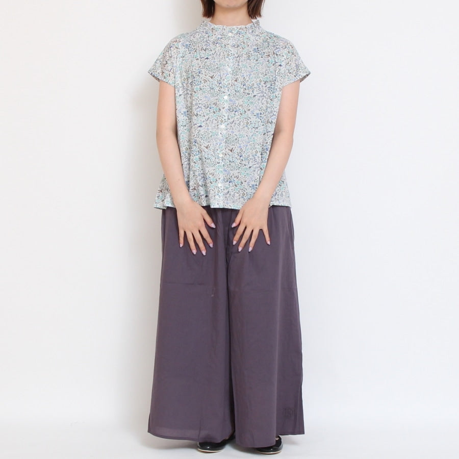 【NAVYラスト1点】LIBERTY 2WAYシャーリングフレンチブラウス2507