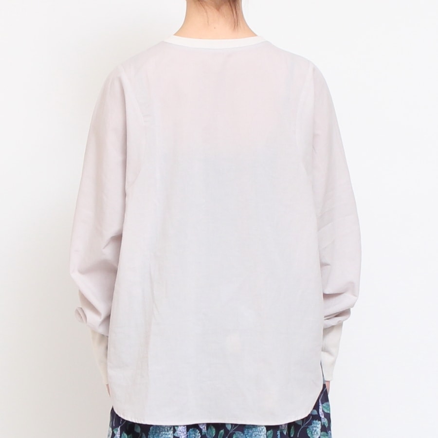 【30％OFF】【WHITE ラスト１点】NARUミルドシャツ24SS