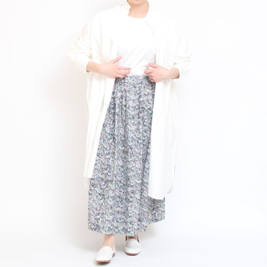 【30%OFF】【CHARCOAL GRAYのみ ラスト1点】Brocanteカディシャツワンピース