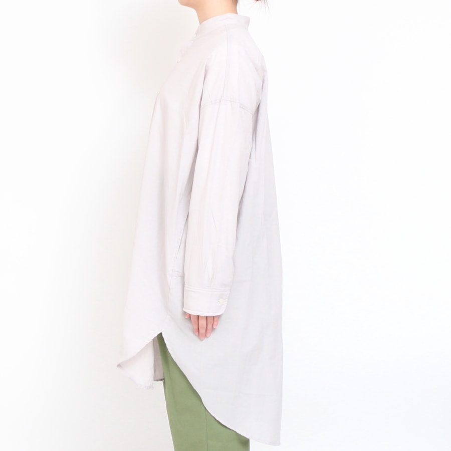 【30％OFF】【WHITEのみ残り僅か】NARUふんわりローンスミスロングシャツ