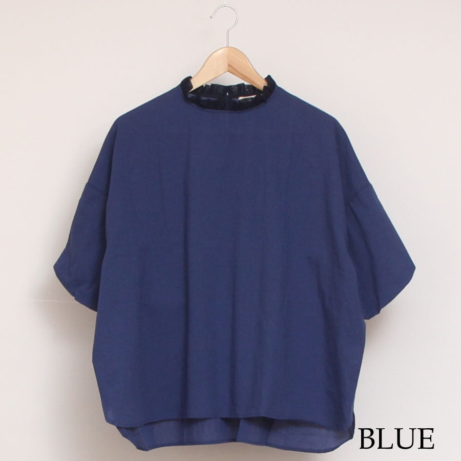 【WHITE・BLUE ラスト１点ずつ】NARUふんわりローンリエカブラウス24