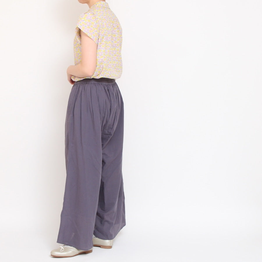 【30％OFF】【YELLOWサイズ１のみ　ラスト１点】リバティチューリップ袖ブラウス(2405)
