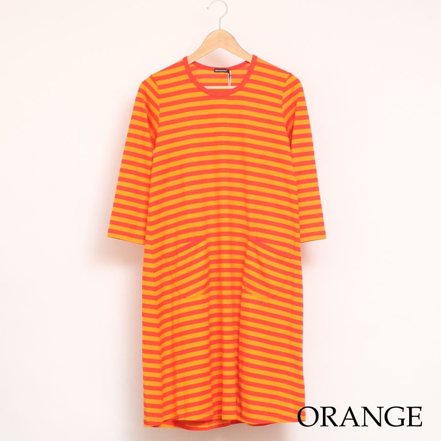 【50％OFF】【ラスト1点】marimekko 7分袖ワンピース TIIA2016SS 43142