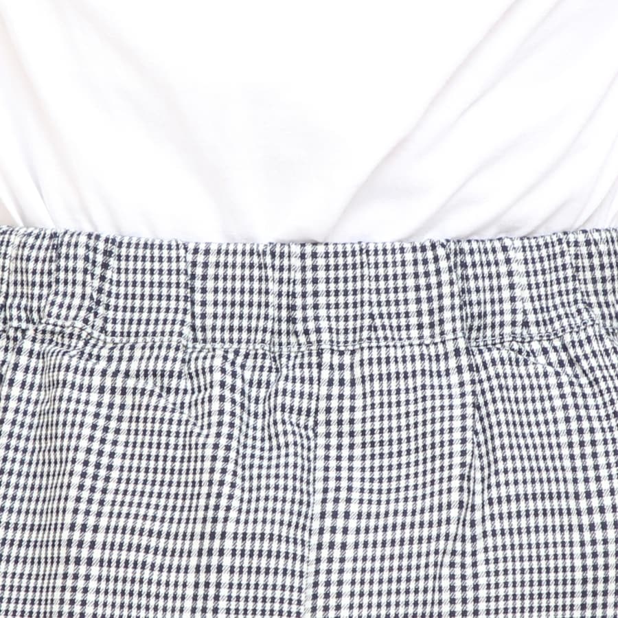 【30％OFF】【ラスト１点】NARUインディゴチェックAラインスカート
