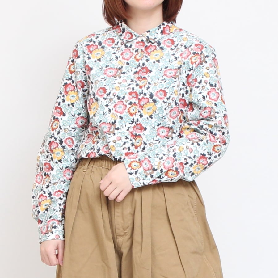 【20％OFF】【CAMELのみ ラスト1点】コーデュロイLIBERTYボックスレギュラーシャツ(2411)