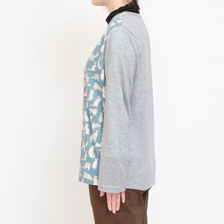 【20％OFF】【ラスト1点ずつ】LIBERTY MIXボートネックカーディガン67064
