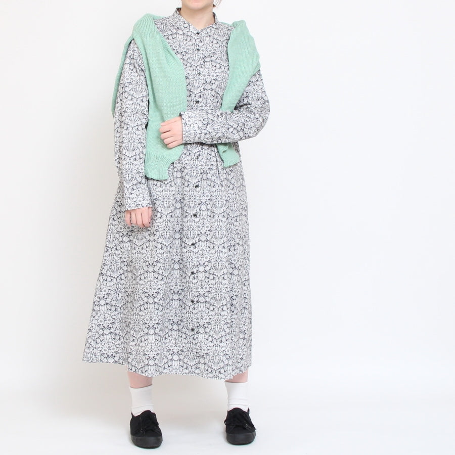 【20％OFF】【BLUEのみ 残り僅か】リバティバンドカラーフレアワンピース(2501)