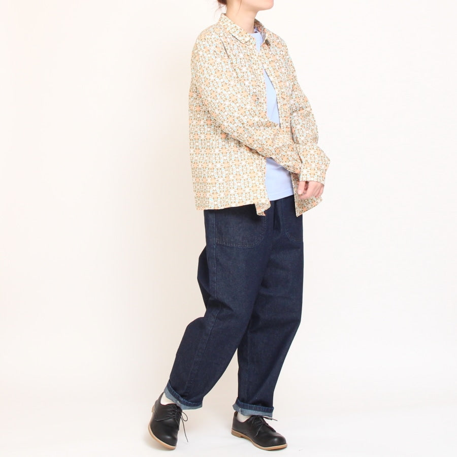 【30％OFF】【サイズ1のみ ラスト1点ずつ】LIBERTY前立てフリルフィットシャツ(2502)