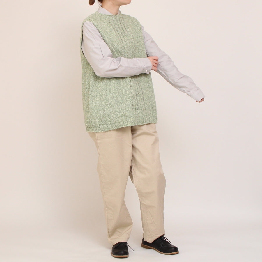 【30％OFF】【PURPLE・GRAYのみ ラスト１点ずつ】to touchオックス刺繍シャツ