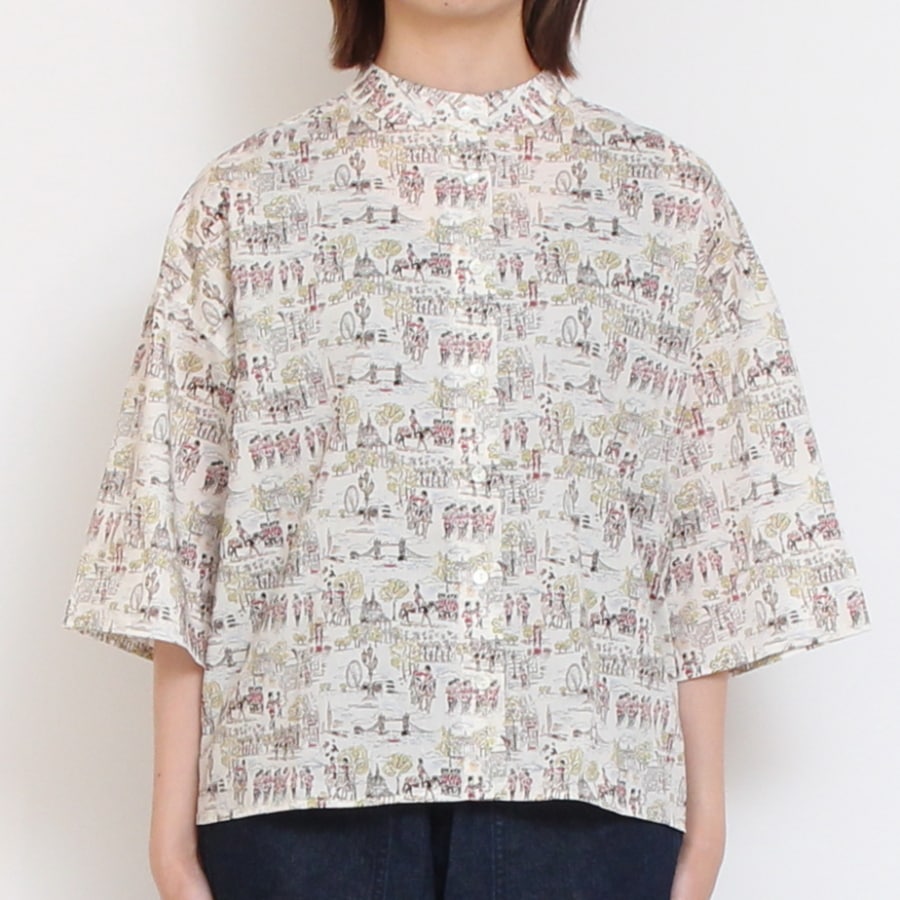 【30%OFF】【RED 残り僅か】リバティ前後差サイドスリットシャツ(2507)