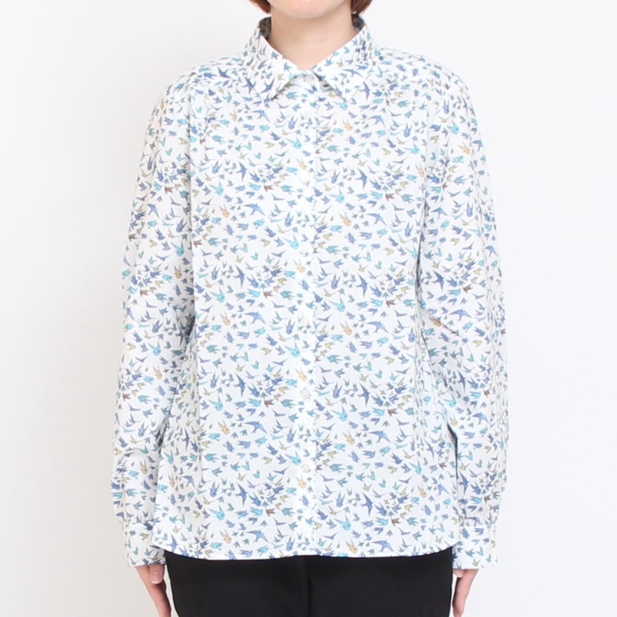 【20％OFF】【IVORYサイズ1のみ ラスト1点】24animals長袖レギュラーシャツ(2409)