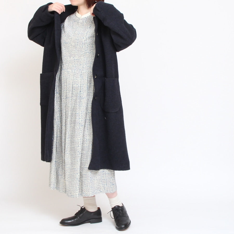 【CAMELのみ】コーデュロイLIBERTY切替キーネックワンピース2411