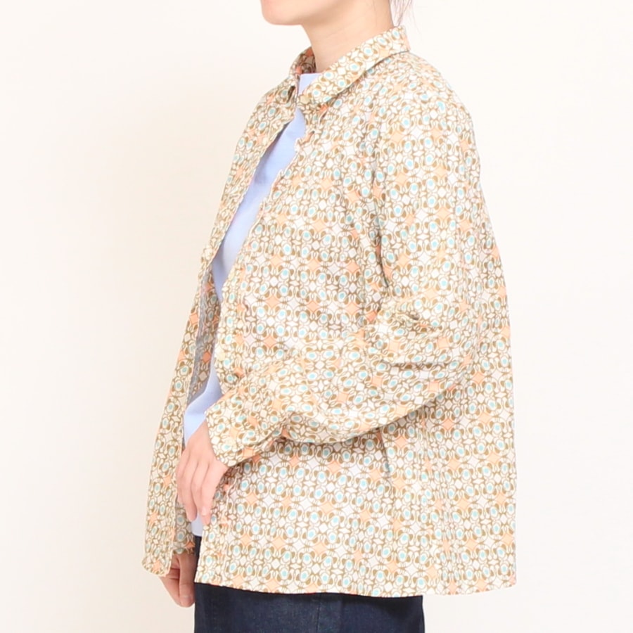 【30％OFF】【サイズ1のみ ラスト1点ずつ】LIBERTY前立てフリルフィットシャツ(2502)
