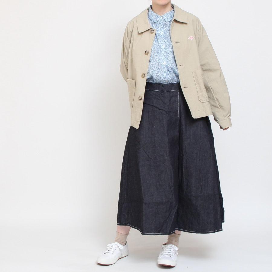 【再値下げ】【YELLOWラスト1点】LIBERTY丸襟シャーリング袖ブラウス2502