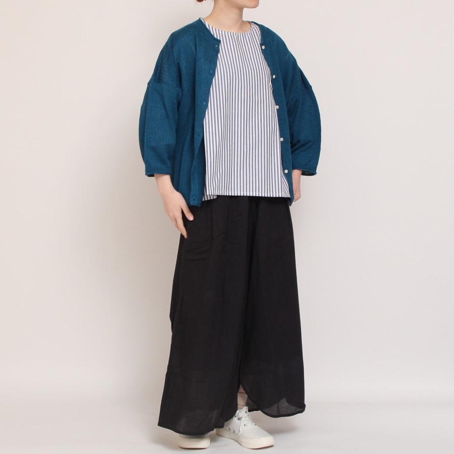 【再値下げ】NARU綿麻タイプライタープルオーバー