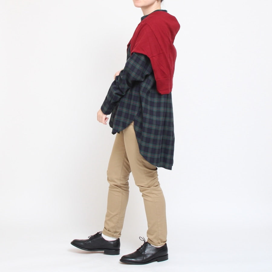 【30％OFF】【残り僅か】mao madeピマコットン7分袖カーディガン(2407)