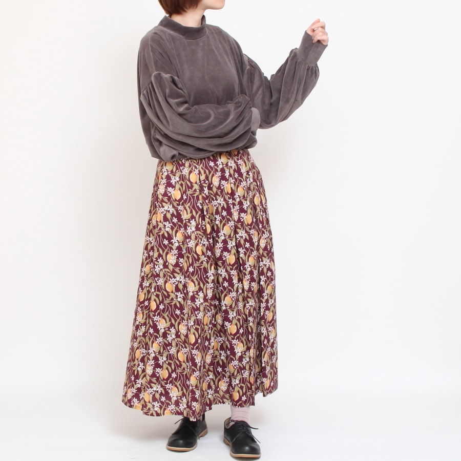 【50%OFF】【GRAYのみラスト１点】NARUベロアラウンドプルオーバー