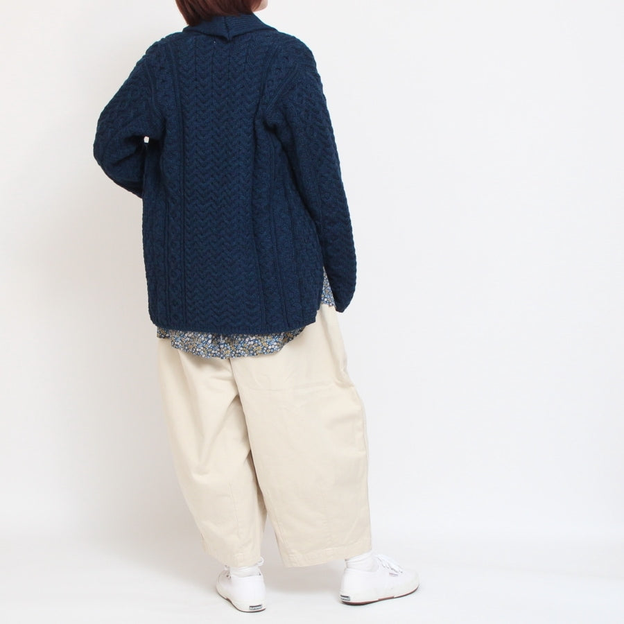 【40％OFF】【CHARCOAL GRAYのみ ラスト1点】Aran Woollen Millsショールカーディガン24