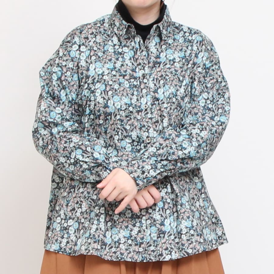 【SAXのみ ラスト1点】LIBERTY Aライン切替シャツ