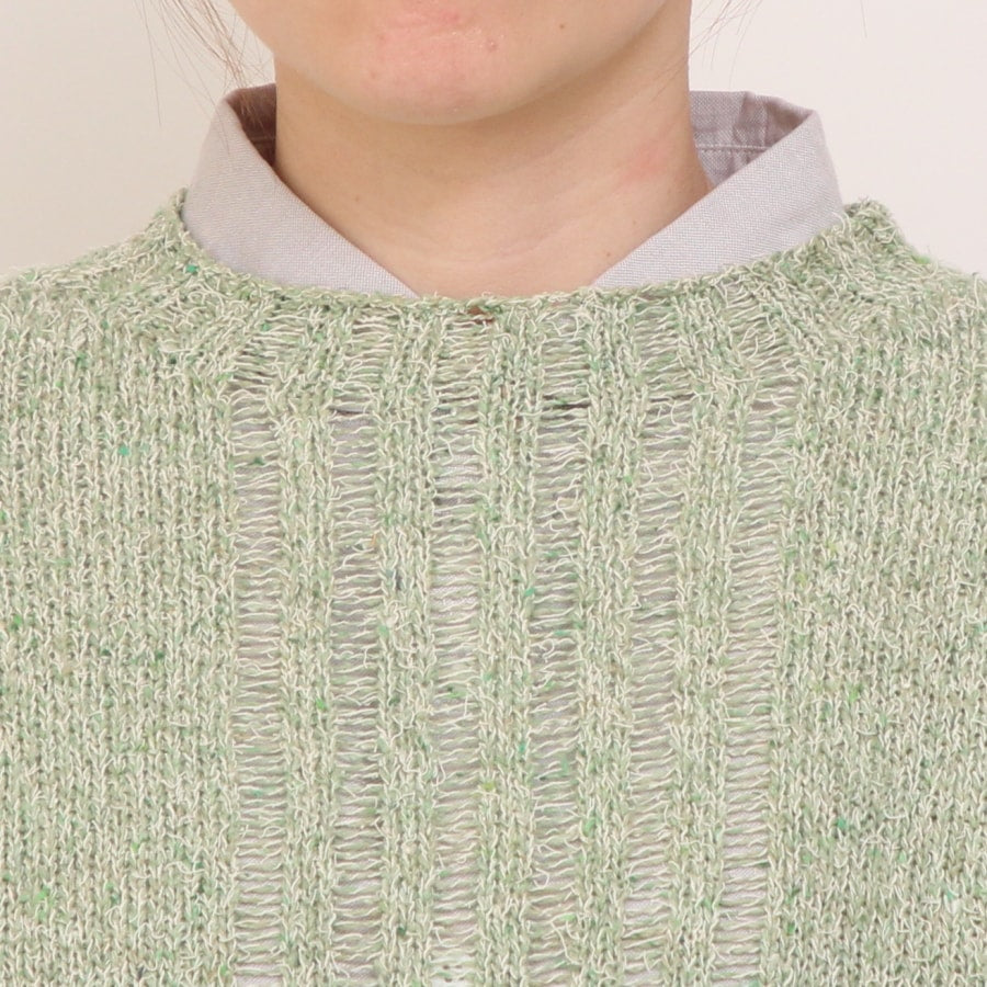 【30％OFF】OTA KNITコットンリネンシルクネップベスト