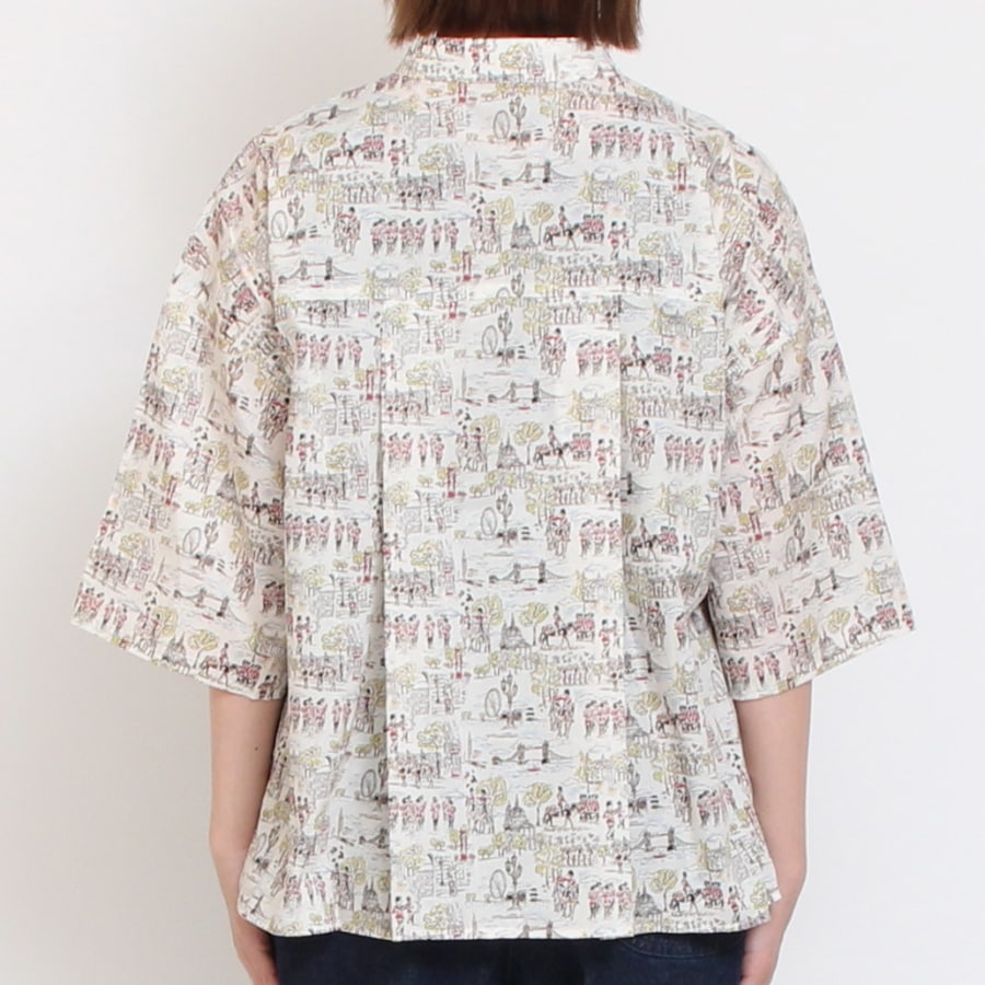 【30%OFF】【RED 残り僅か】リバティ前後差サイドスリットシャツ(2507)