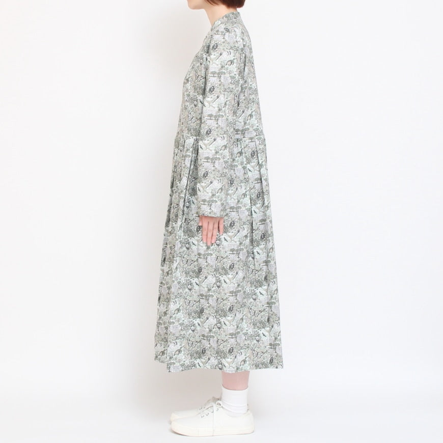 【20％OFF】【WINEサイズ２ ラスト1点】24animals長袖キーネックワンピース(2409)
