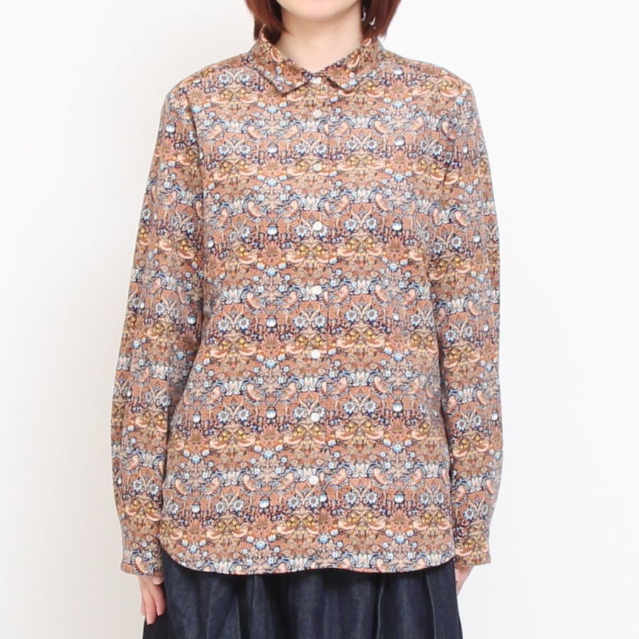 【20％OFF】【CAMELのみ ラスト1点】コーデュロイLIBERTYボックスレギュラーシャツ(2411)