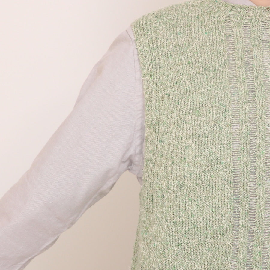 OTA KNITコットンリネンシルクネップベスト