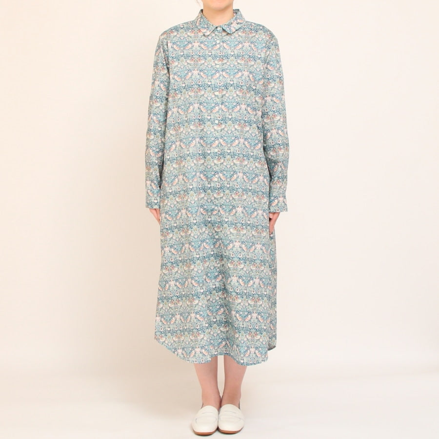 LIBERTY長袖レギュラーカラーワンピース(2503)