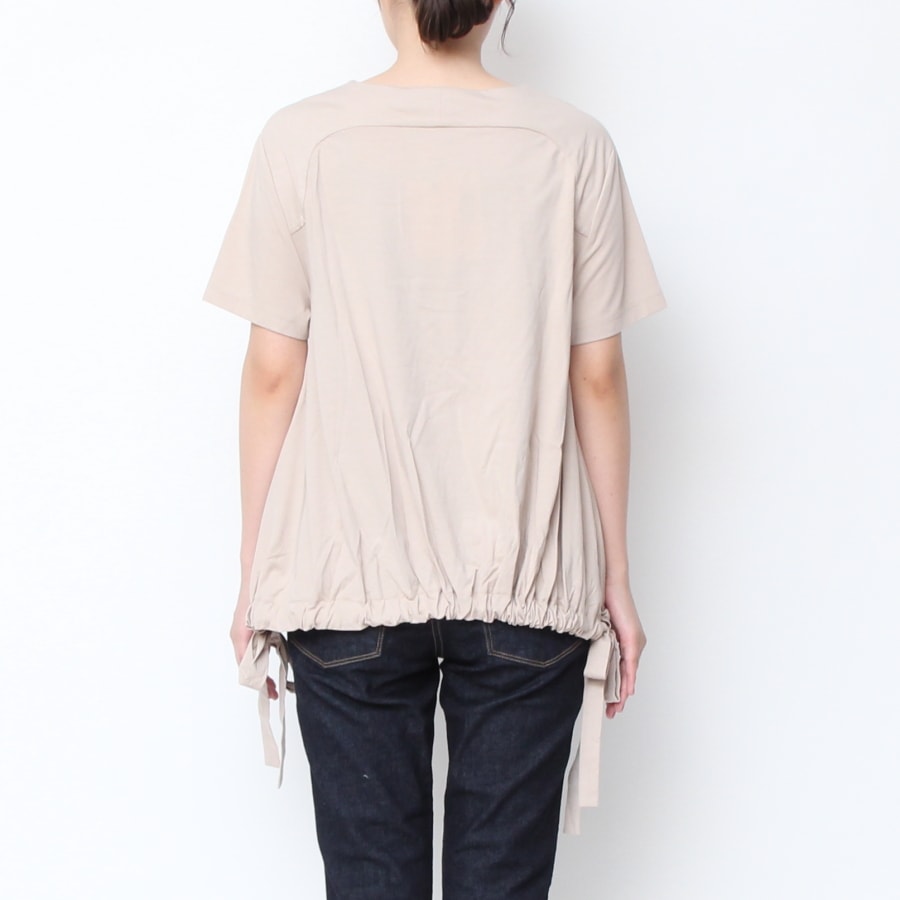 【70%OFF】【WHITEのみラスト1点】Kelenワイド裾ギャザープルオーバー