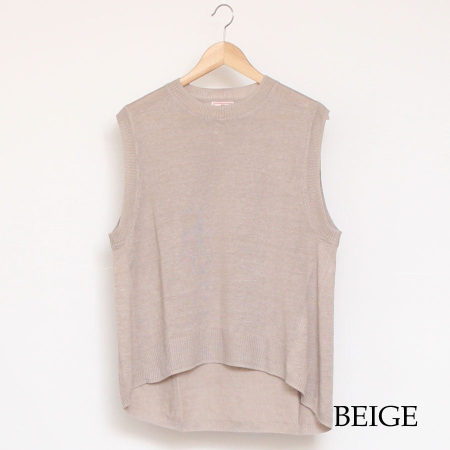 【40%OFF】【ラスト1点ずつ】Mao madeリネンAラインベスト