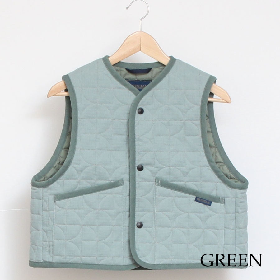 【GREENのみ 残り僅か】LAVENHAM CROPPED THORNHAM24　ベスト