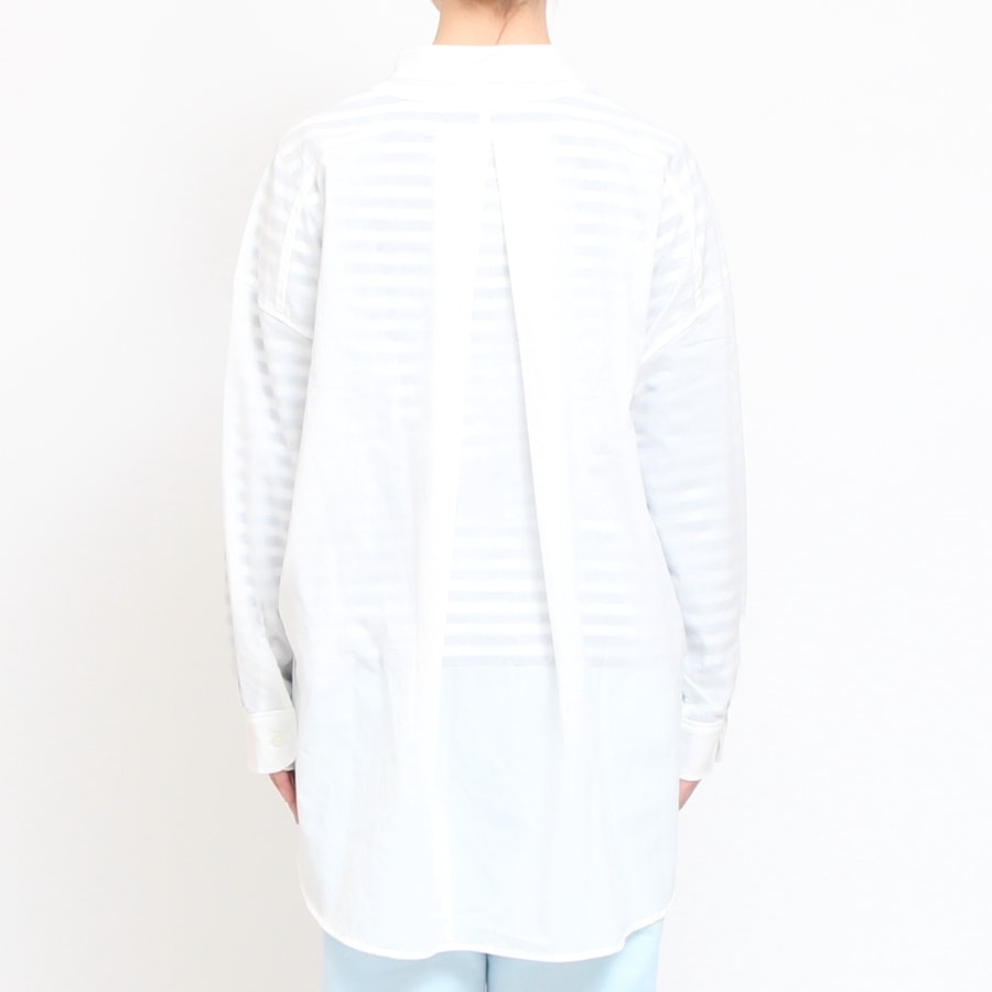 【30％OFF】【BLUEのみ ラスト1点】NARUふんわりローンスミスシャツ