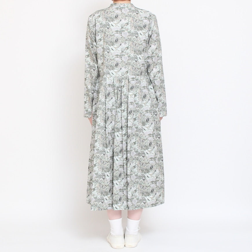 【20％OFF】【WINEサイズ２ ラスト1点】24animals長袖キーネックワンピース(2409)