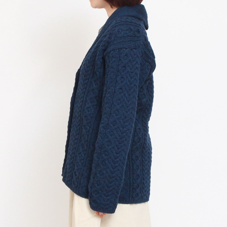 【40％OFF】【CHARCOAL GRAYのみ ラスト1点】Aran Woollen Millsショールカーディガン24