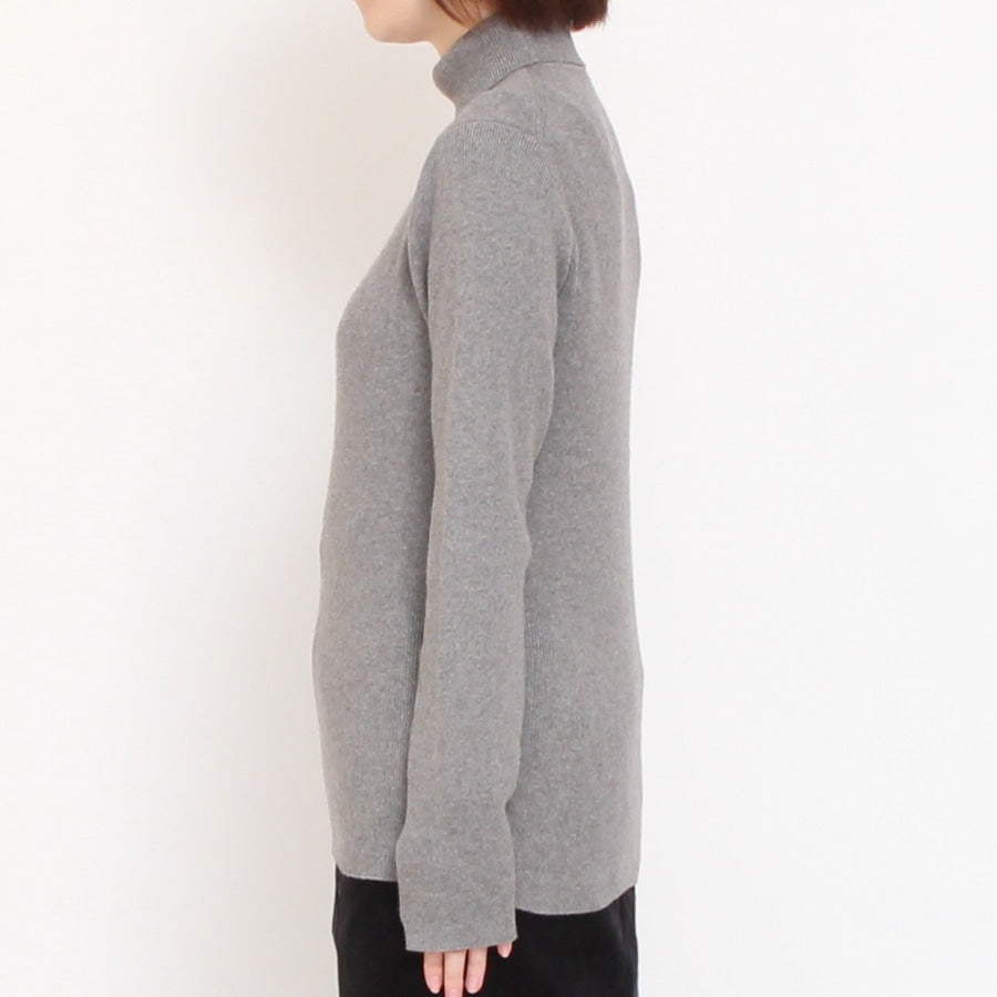 【20％OFF】【BLACKのみ ラスト1点】sosottoリブタートルプルオーバー42453714