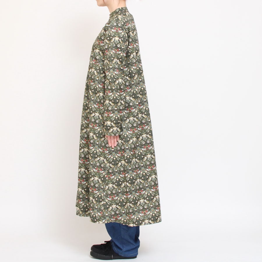 【20％OFF】【BLUEのみ 残り僅か】リバティバンドカラーフレアワンピース(2501)